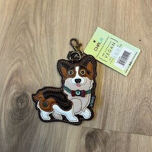 Chala Corgi Coun Purse Keychain NWT